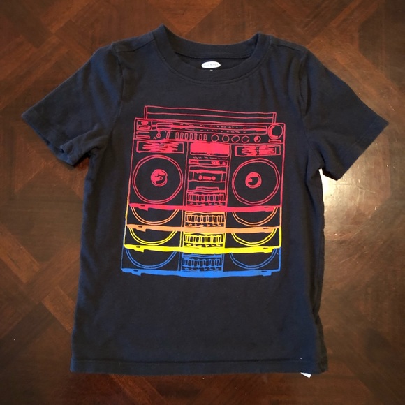 Euc Old Navy Boys 5t Boombox Music Tee 